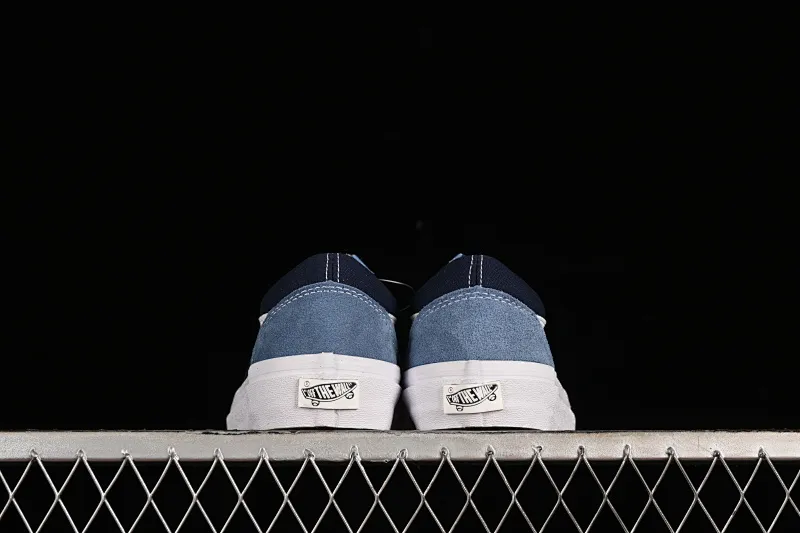 All categories Vans Vans series Vans Mid Vans Sk8-Mid Reissue 83 high-end branch blue stitching suede casual retro skateboard shoes VN000CQDDWR